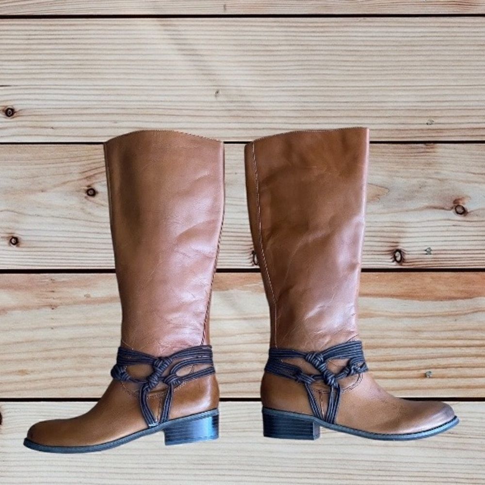 ✨ Carlos Santana Wellington Mustang Leather Boots – NWT! Size 6.5 ✨ - Picture 4 of 5